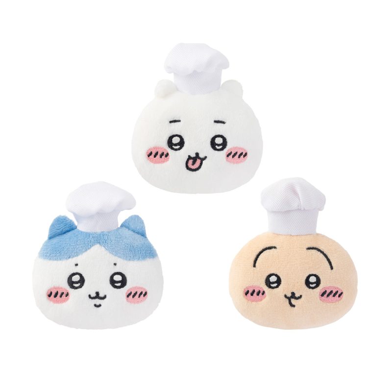 Chiikawa Chiikawa Restaurant Cook Plush Face Badge 3-Piece Set