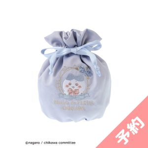 Chiikawa Maison de FLEUR Embroidered Drawstring Bag (Hachiware)