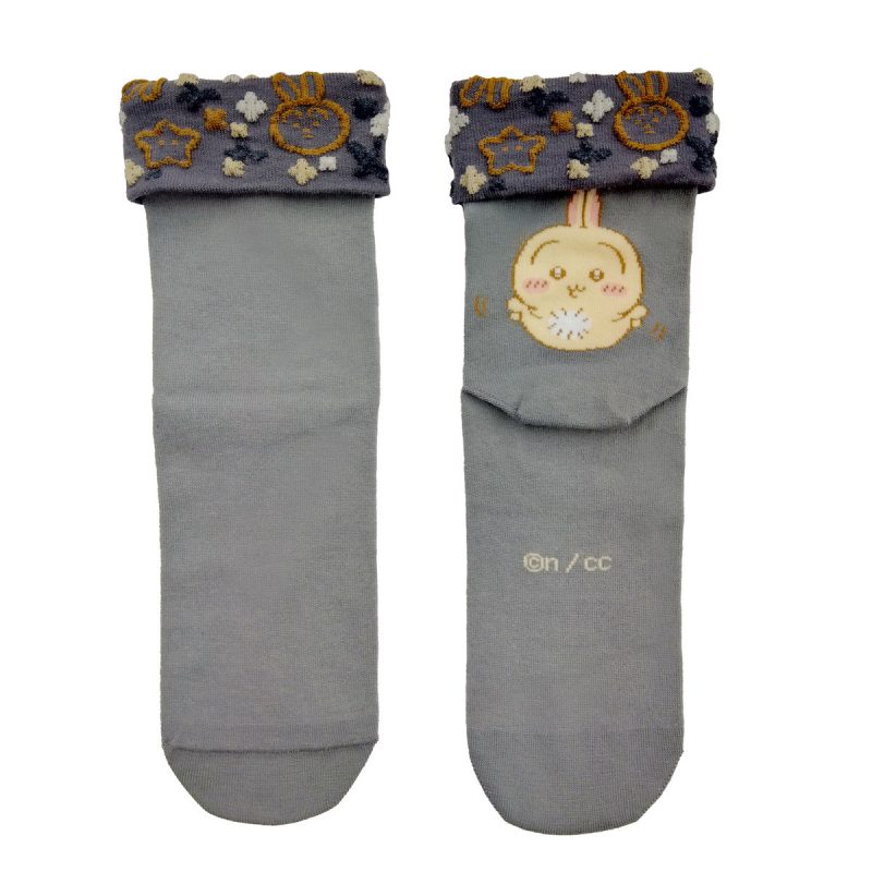 Chiikawa Folded Crew Socks (Usagi) - Women
