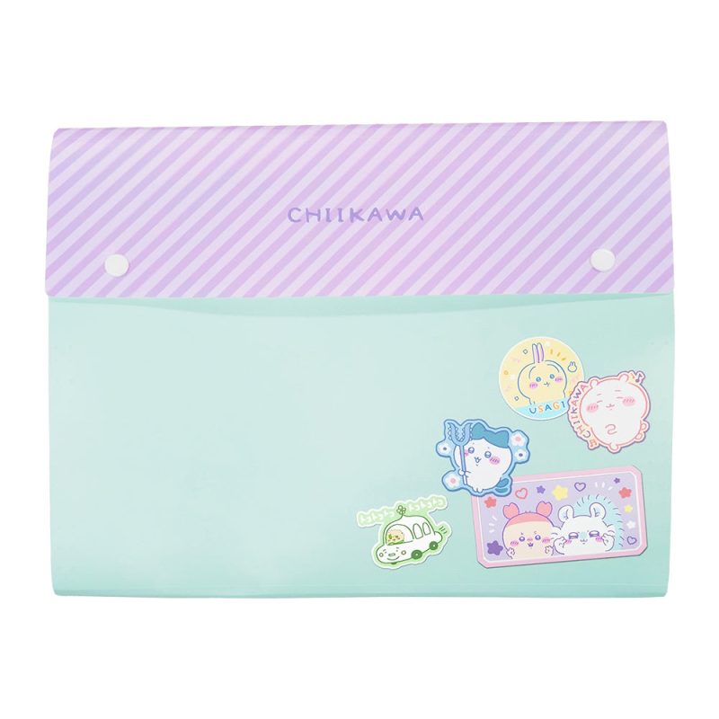 Chiikawa Multi-Pocket Clear File (Patch Style)