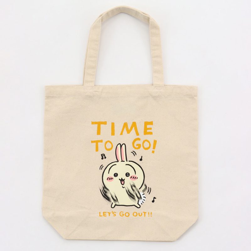 Chiikawa Excited to Go Out! Tote Bag (Outing Usagi Natural)