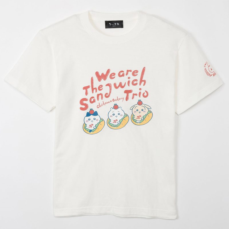 Chiikawa Chiikawa Bakery T-Shirt Sand Trio Vanilla White