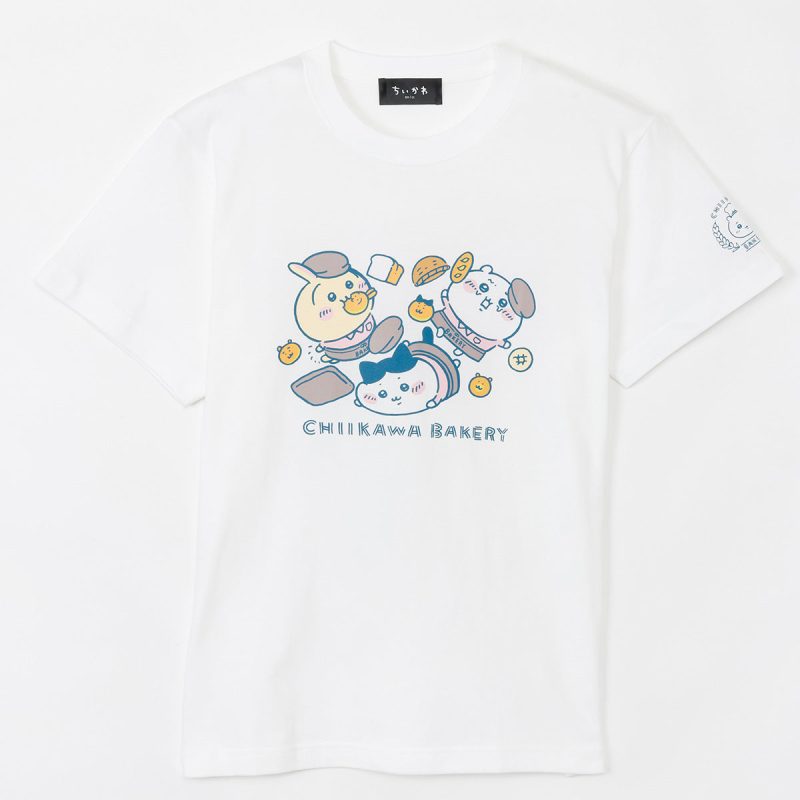 Chiikawa Chiikawa Bakery T-Shirt Tripping Trio White