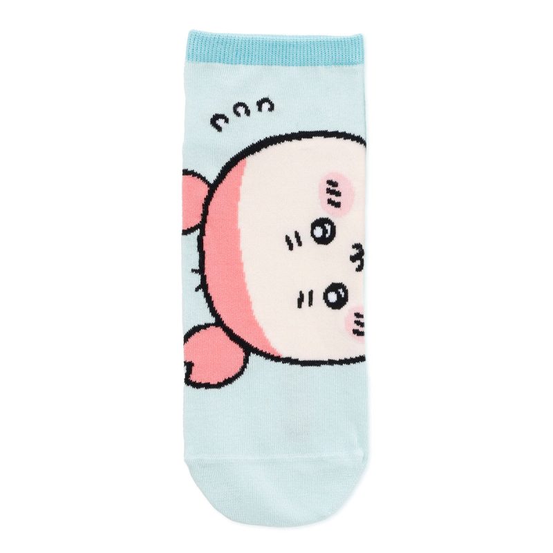Chiikawa Crew Socks Furuhonya Close-Up Pale Sax