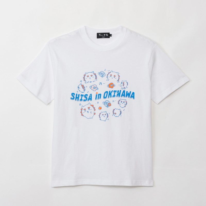 Chiikawa Shisa's Souvenir Shop T-shirt Full of Items (White)