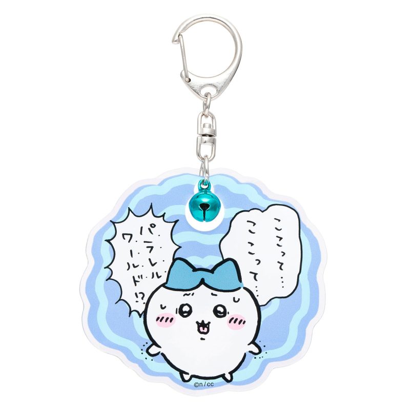 Chiikawa Parallel World!? Bell-Embellished Acrylic Key ring (Hachiware)