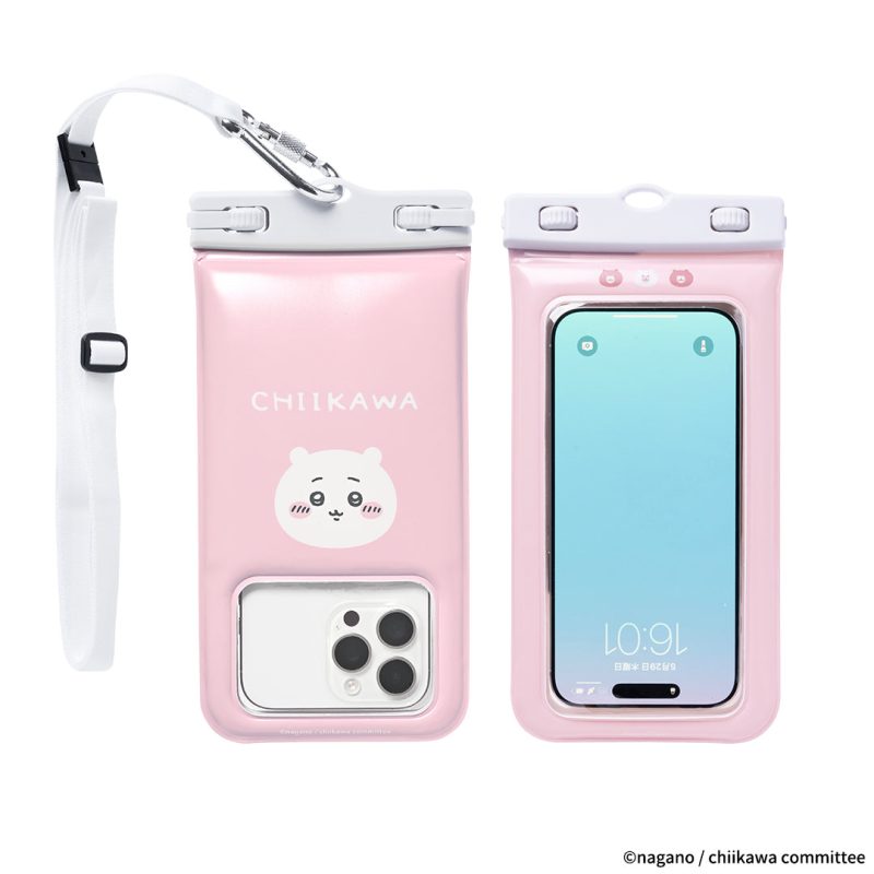 Chiikawa DIVAID Floating Waterproof Case with Shoulder Strap (Chiikawa/Face)