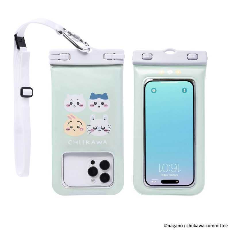 Chiikawa DIVAID Floating Waterproof Case with Shoulder Strap (Group/Face)