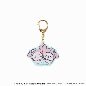 Chiikawa Sanrio Characters Aurora Acrylic Key ring (Chiikawa & My Melody)
