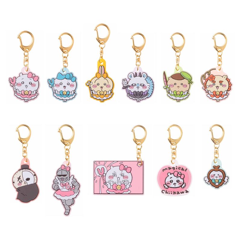 Magical Chiikawa Trading Glitter Rubber Key ring (All 11 Types)