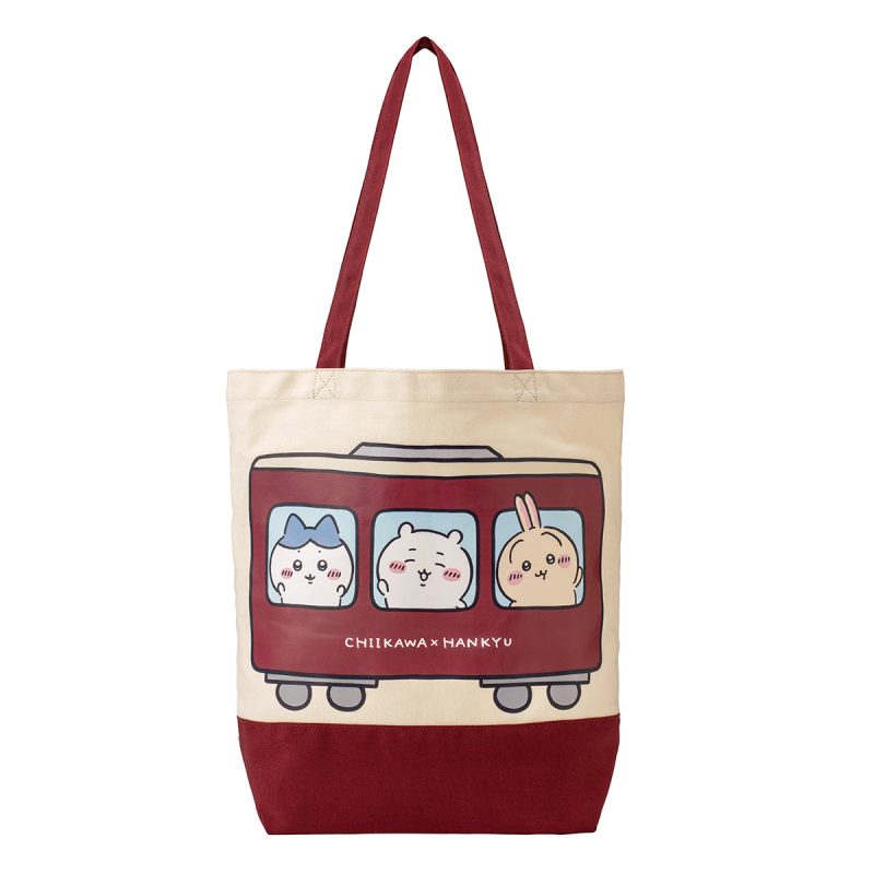 Chiikawa Hankyu Train Shoulder Tote Bag