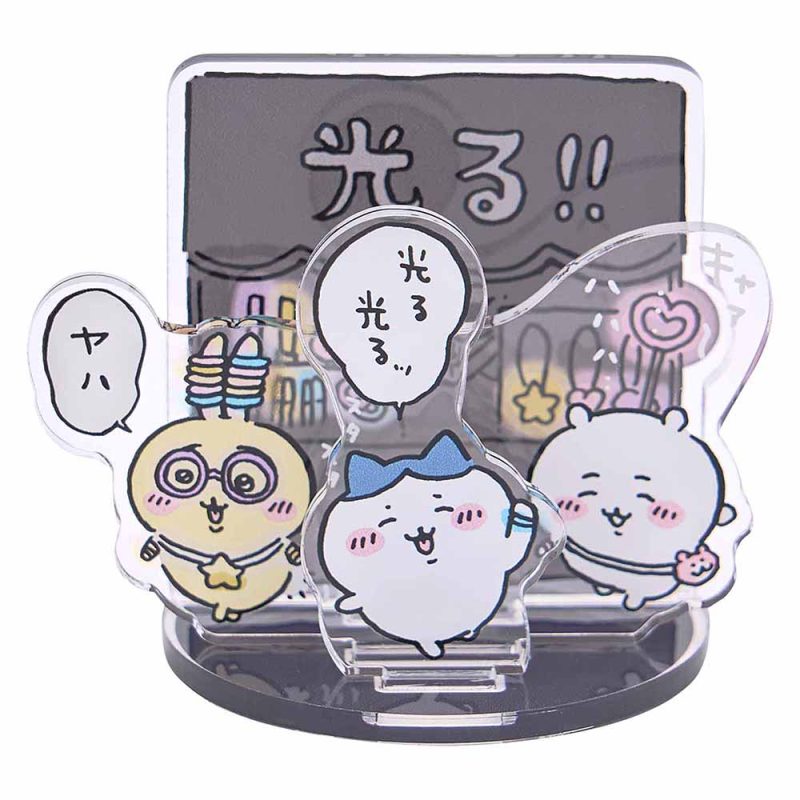 Chiikawa Excited to Go Out! Layer Acrylic Stand (Glowing!!)