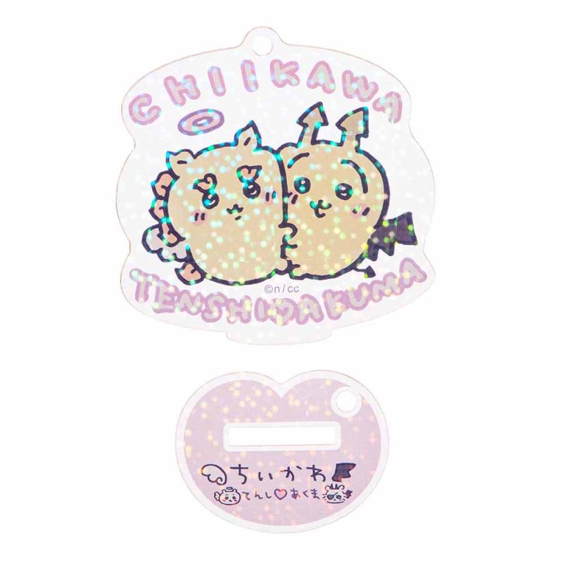 Chiikawa Angel & Demon Acrylic Key ring that Turns into an Acrylic Stand (Shisa & Usagi)
