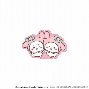 Chiikawa Sanrio Characters Acrylic Clip (My Melody Chiikawa)