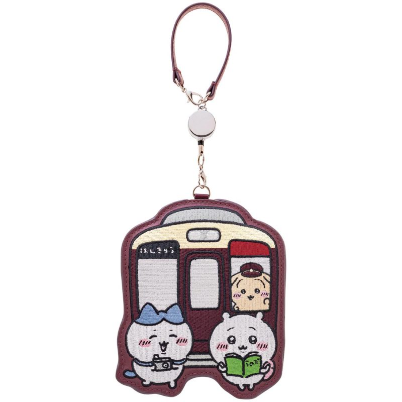Chiikawa Hankyu Train Die-Cut Pass Case
