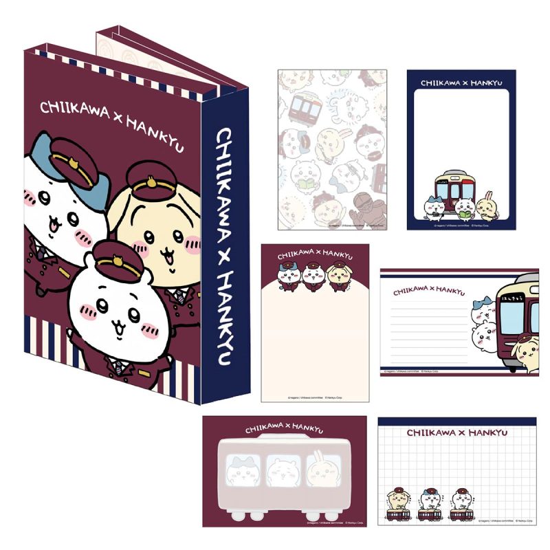 Chiikawa Hankyu Train Flipping Memo